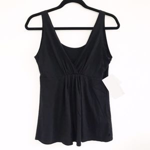NWT Fabletics Reversible Sleeveless Black Top S